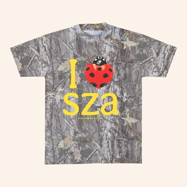 SZA Merch Camo T-Shirt Gift Ideas For Music Lovers - KDJOY