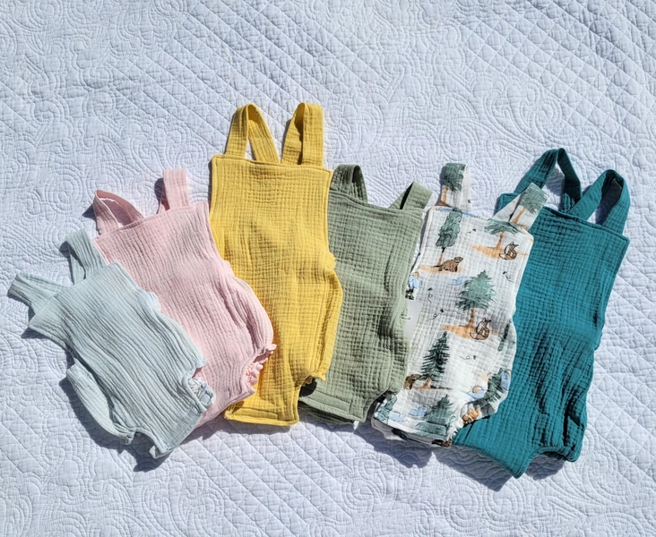 Muslin Unisex Baby Romper