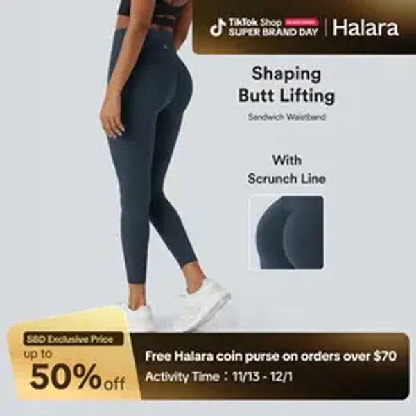 Halara UltraSculpt High Waisted Scrunch Butt Lifting Tummy Control Pocket Shaping Training Leggings  #TikTokShopBlackFriday  #TikTokShopCyber Monday