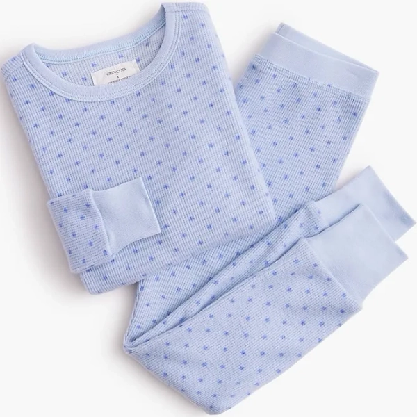J.Crew Girls' Starry Waffle Pajama Set