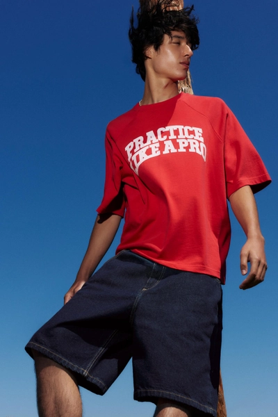Baggy Jeans-Bermudashorts
