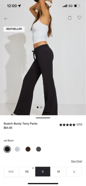 Snatch Booty Terry Pants