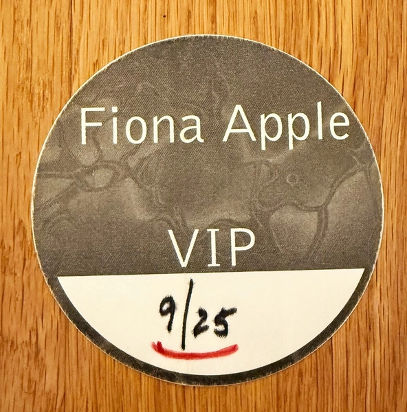1990's FIONA APPLE VIP Backstage Pass &amp; Record Label Envelope Original !!!