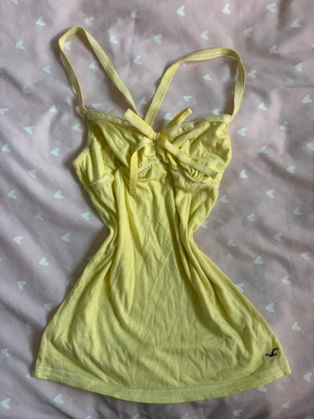 Vintage y2k Hollister yellow babydoll top