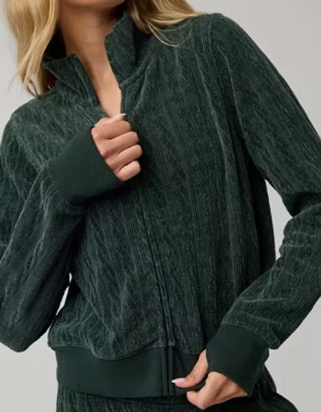 OFFLINE By Aerie Cable Lounge Full Zip