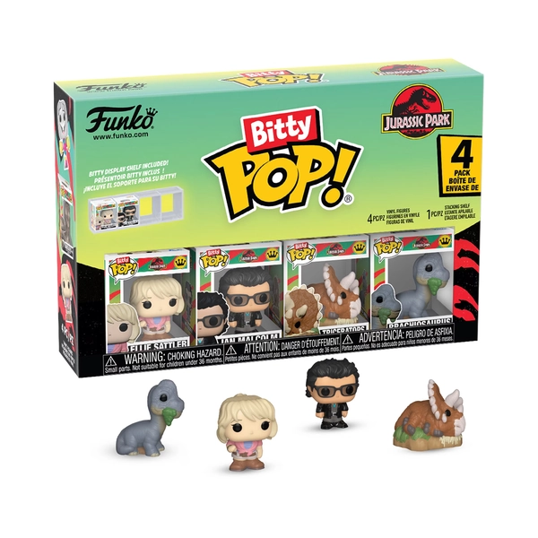 Funko Bitty POP 4 Pack: Jurassic Park - Triceratops Collectible Vinyl Mini Figure - Walmart.com
