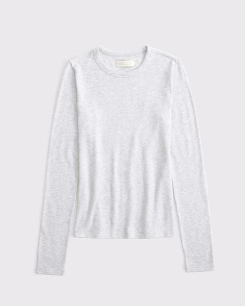 Long-Sleeve Cozy Lounge Knit Tee