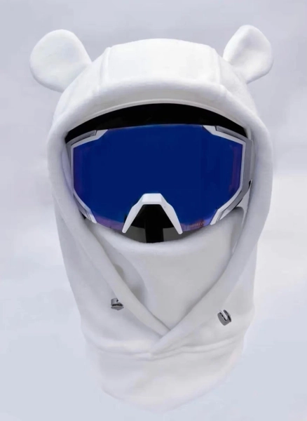 White Bear Ski Helmet Cover: Universal Size, UV Protection