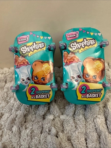 Shopkins Sparkly Mini Basket Playsets - Pair of Season 3 Collectibles