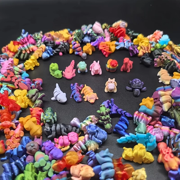 144pcs 3D Printed Animal Kingdom, a Creatively Designed Animal World Decoration Set - Featuring Unique Styles And Various Types of Animals, Suitable for Room Decor, Garden Decor, And Aquarium Decoration, As Well As for Setting Up Festive Atmospheres