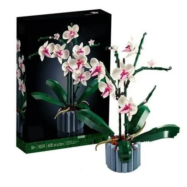 Lego Orchid Artificial Plants and Flowers Building Set