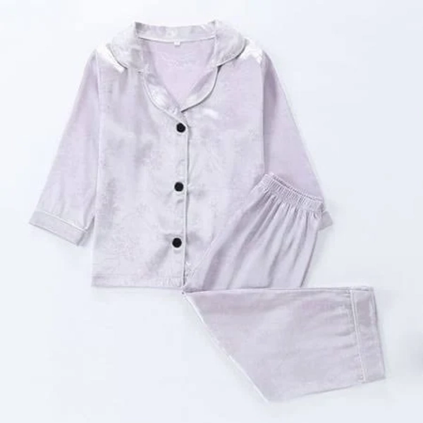 Atoguta Boys Girls Pajamas Sets 2 Piece 1t-8 Button-Down Clothes Long Sleeve Loungewear Sleepwear Pjs Purple, Kids Unisex