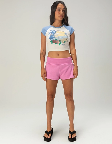 ROXY Sunday Womens Pull On Shorts - PINK