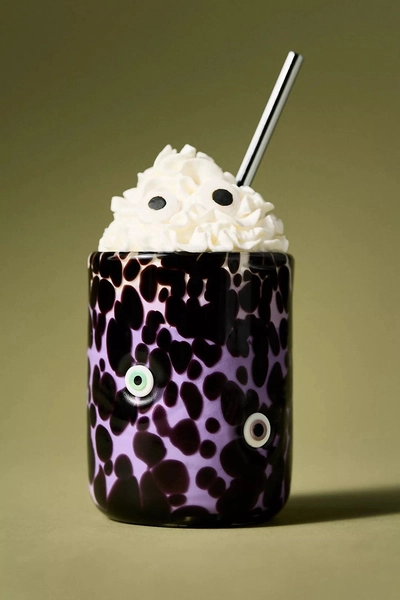 NWT Anthropologie Halloween Mystic Icon Juice Glass 17 oz