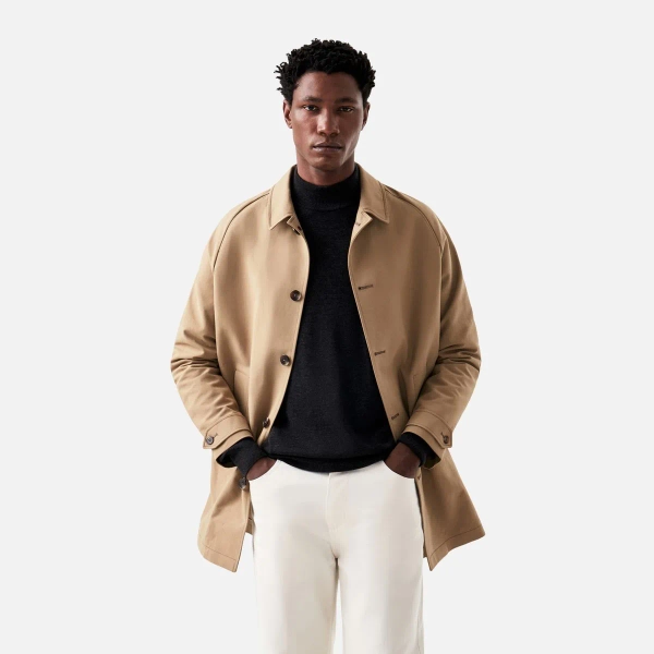 Trench Coat Khaki Masculino
