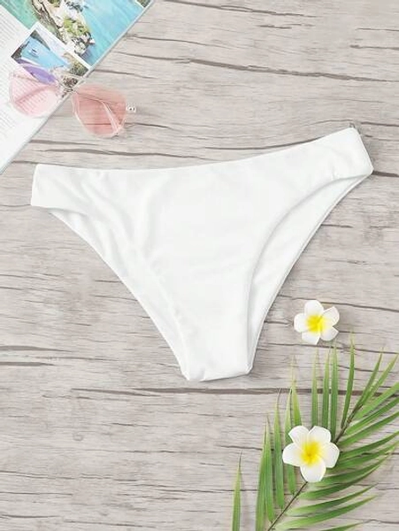 SHEIN Swim Summer Beach Solid Swimming Panty
