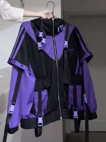 2025 Ropa Mujer Streetwear Jacket Women Japanese Harajuku Y2k Tops Contrast Color Zipper Outwear Casual Fashion Oversized Coats - AliExpress 200000345