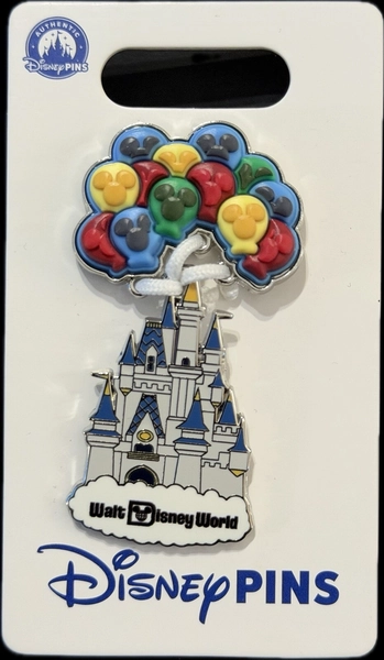 2026 Disney Parks Walt Disney World Cinderella Castle With Balloons Pin OE