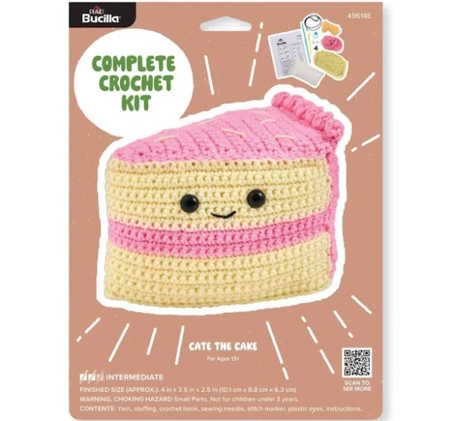 Bucilla Amigurumi Crochet Kit Cate the Cake