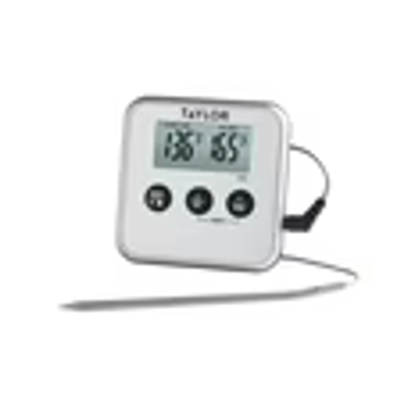 Taylor Digital Wired Probe Programmable Meat Thermometer with Timer