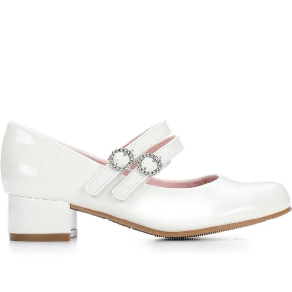 Self Esteem Girls' Audrey PU Leather Heels