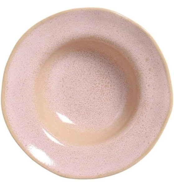 Porto Brasil Litchi Pink Stoneware Dessert Bowl (Set of 4)