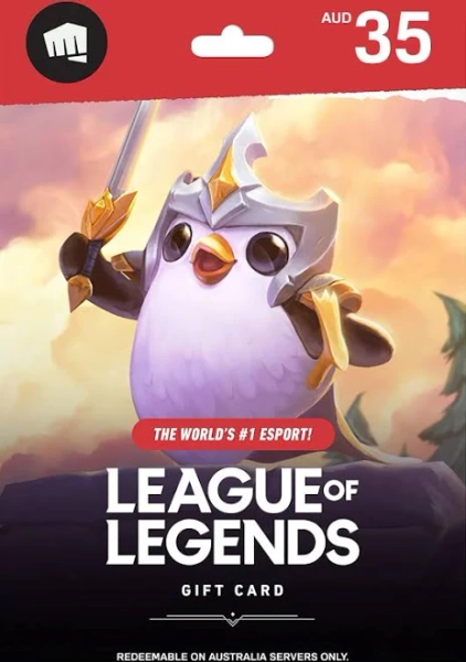 League of Legends Gift Card 35 AUD | Australia Account Only