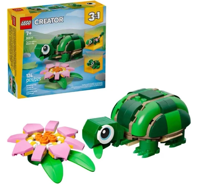LEGO Creator Turtle with a Water Lily Flower