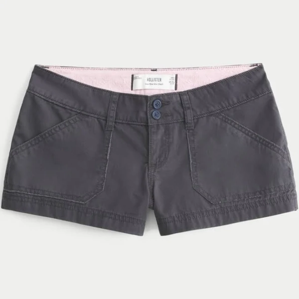 Hollister Women's Low-Rise Poplin Mini Shorts