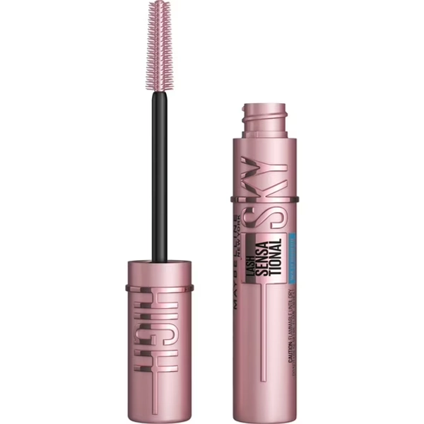 Maybelline Lash Sensational Sky High Waterproof Mascara Makeup, Brownish Black, 0.2 fl oz
