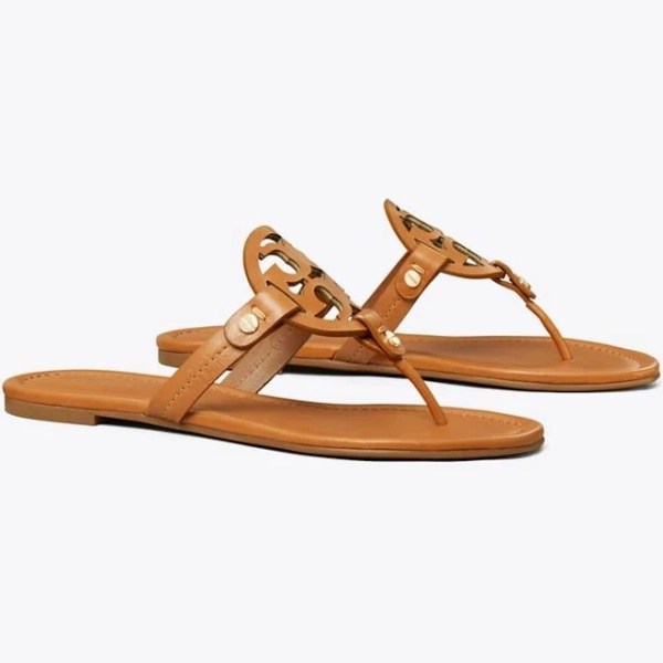 Tory Burch Women's Miller Sandal in Vintage Vachetta, size 4