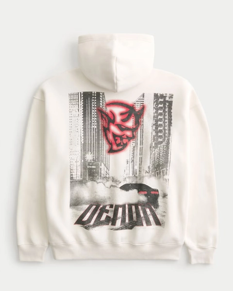 Boxy Dodge Demon Graphic Hoodie
