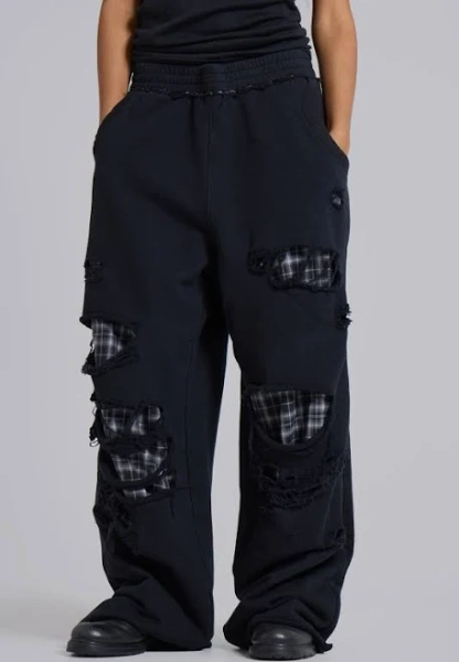 Jaded London Check Layered Monster Joggers