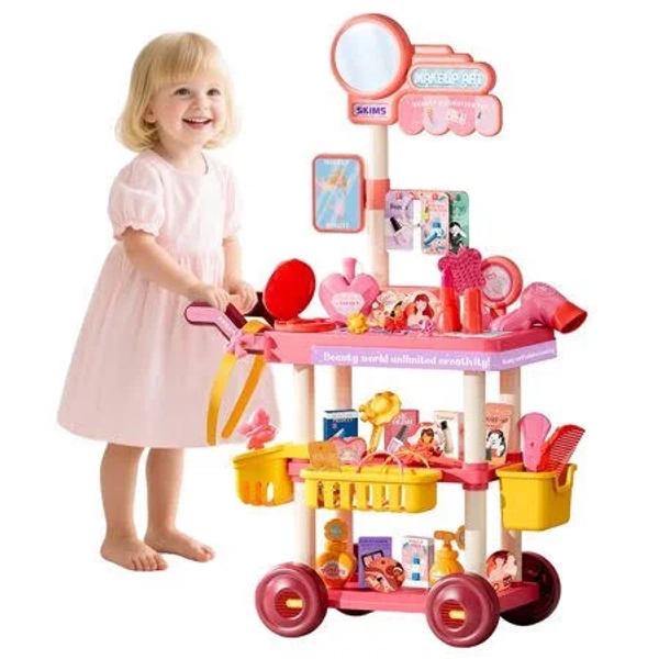 Girl Toys Vanity Makeup Cart Toy