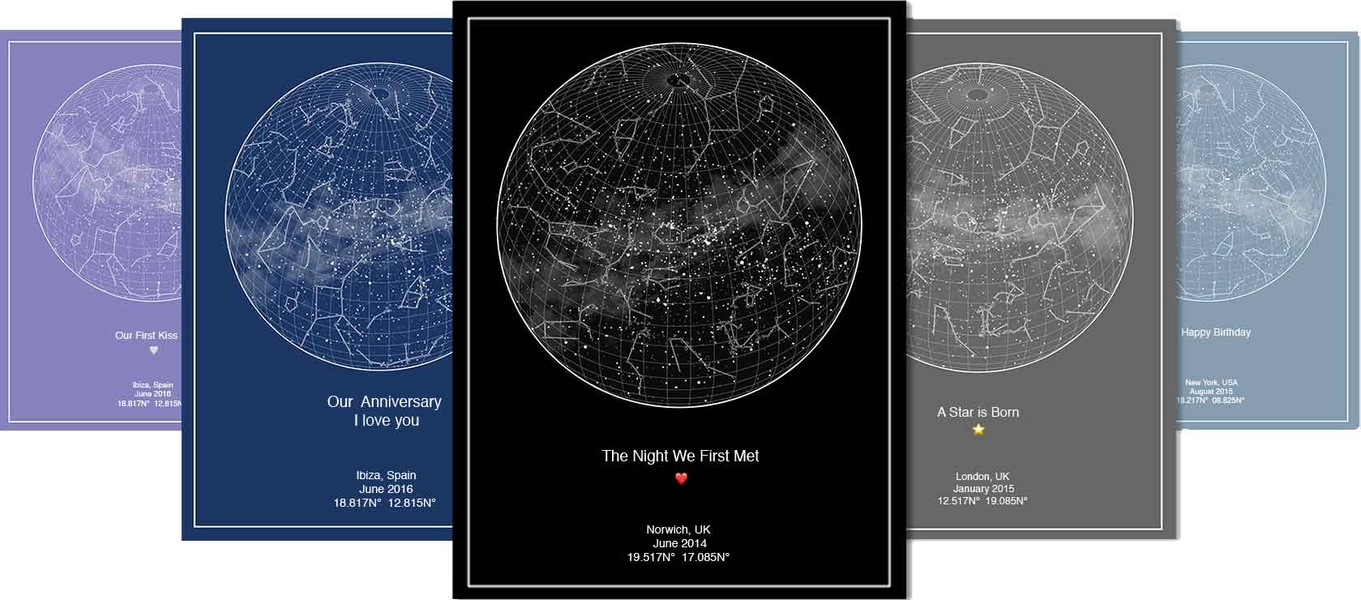 Create Personalised Star Map | A Perfect Gift
