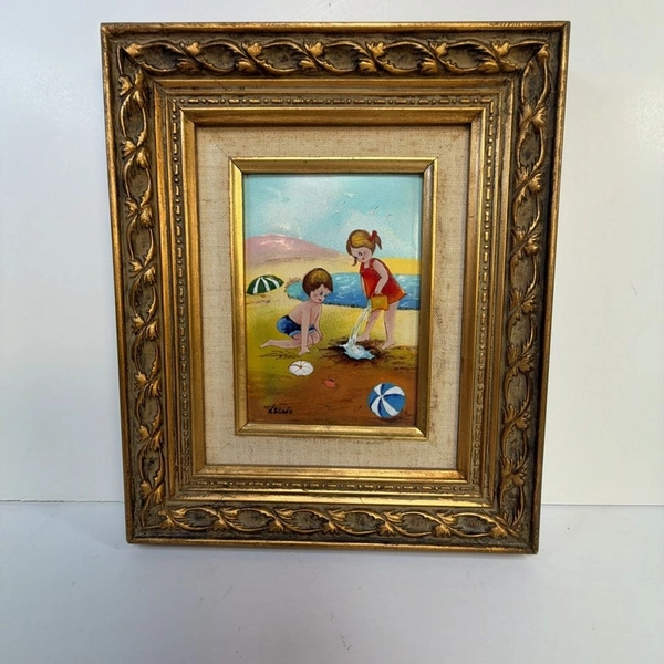 Children Playing at Beach