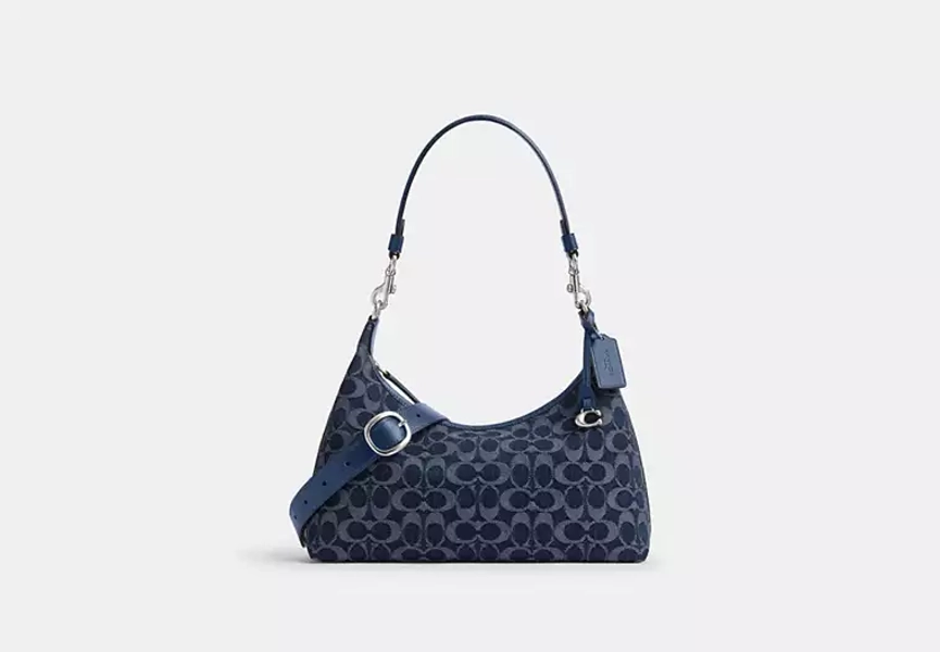 Lh/Deep Blue Multi Juliet Shoulder Bag In Signature Denim