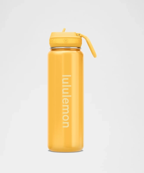 Back to Life Sport Bottle 24oz Straw Lid  - Warm Glow/Vanilla Gold - ONE SIZE