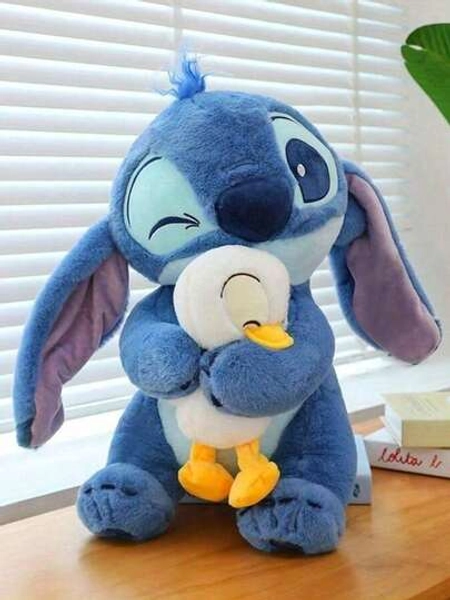 Stitch Little Duck Plush Toy - Cute Blue Cartoon Doll, Excellent Decoration And Vehicle Accessory Item, Ideal Gift For Birthdays, Christmas, Halloween, Easter, Soft And Cuddly Plush Toy. Doll. Plush Doll. Gift For Girls. Girl. Throw Pillow. Companion Doll, Comfortable And Soft. Series, Party Decoration, Birthday Gift, Perfect Choice For Various Holiday Gifts. Graduation Ceremony. Graduation Gift.