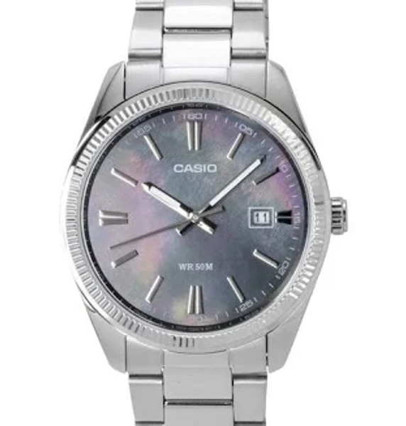 Casio Standard Analog Stainless Steel Mother Of Pearl Quartz MTP-1302DS-1AV Men's Watch