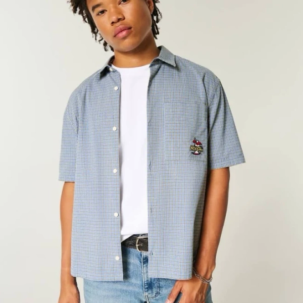 Men's Boxy Short-Sleeve Graphic Shirt