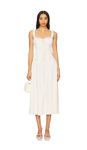 Baby Daisy Poplin Midi Dress
