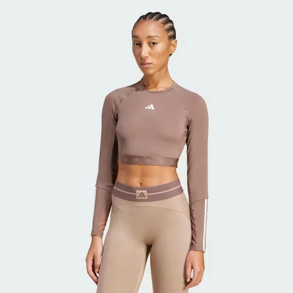 Hyperglam Training Cropped Long Sleeve Tee