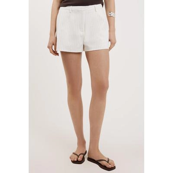 Ode Glane Tailored Shorts Soft White