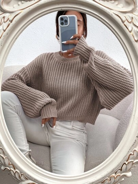 brown sweater