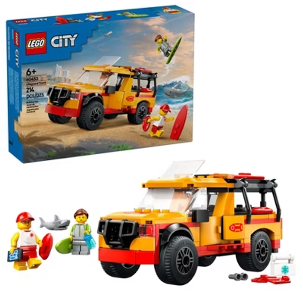 LEGO City Lifeguard Beach Rescue Truck Building Set with Truck Toy 60453