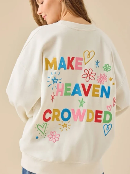 Altar'd State Make Heaven Crowded Graphic Sweatshirt