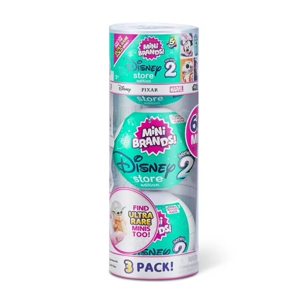 Mini Brands Disney Store Series 2 Capsule 3 Pack Novelty & Gag Toy by ZURU