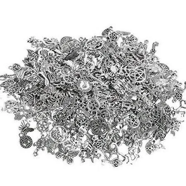 Sannix 350Pcs Charms Wholesale Bulk Jewelry Making Pendants for DIY Necklace Bracelet Earring Craft Supplies