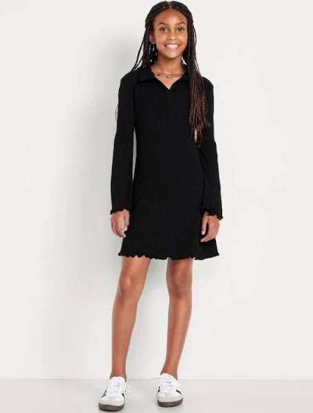 Old Navy Kids Fit and Flare Ribbed Polo Dress